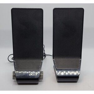 Acer MS1238UA USB Universal Computer PC Speakers & 3.5mm Jack Black